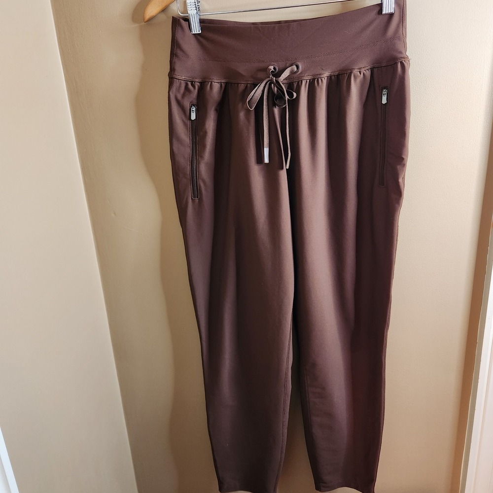 Old Navy Active Powersoft High-Rise Jogger Brown Go-Dry Pants Medium